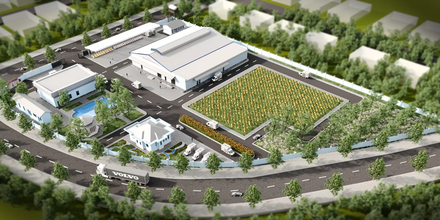 Dự án xây dựng nhà máy QP FOODS Khu Công nghiệp Hòa Bình, Kon Tum (Quảng Ngãi)